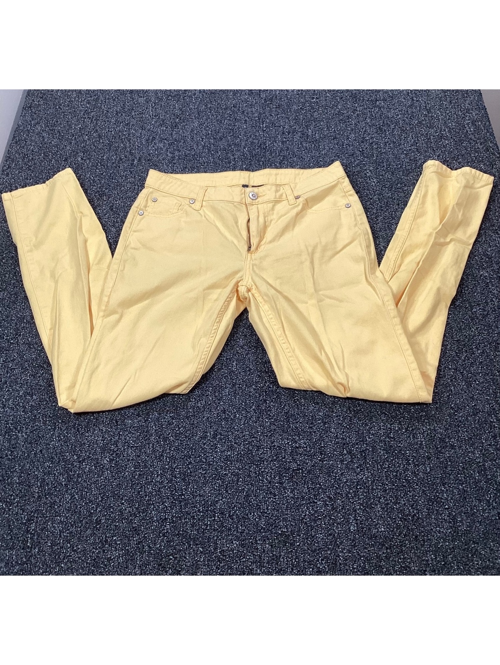 Bison Bisou Yellow Slim Fit Pants Size 6